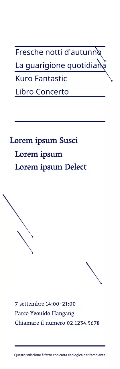 Blu navy semplice stella illustrazione stile libro Concerto annuncio informazioni