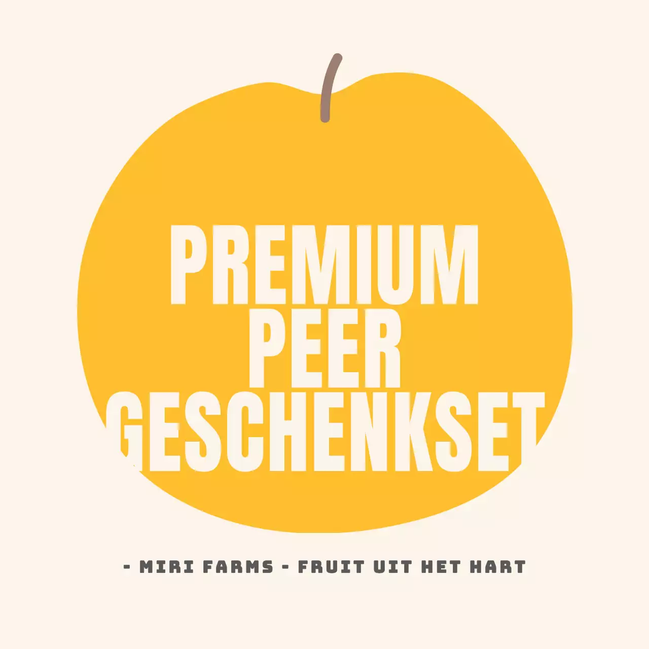Geïllustreerde Tekst Peer Cirkel Sticker