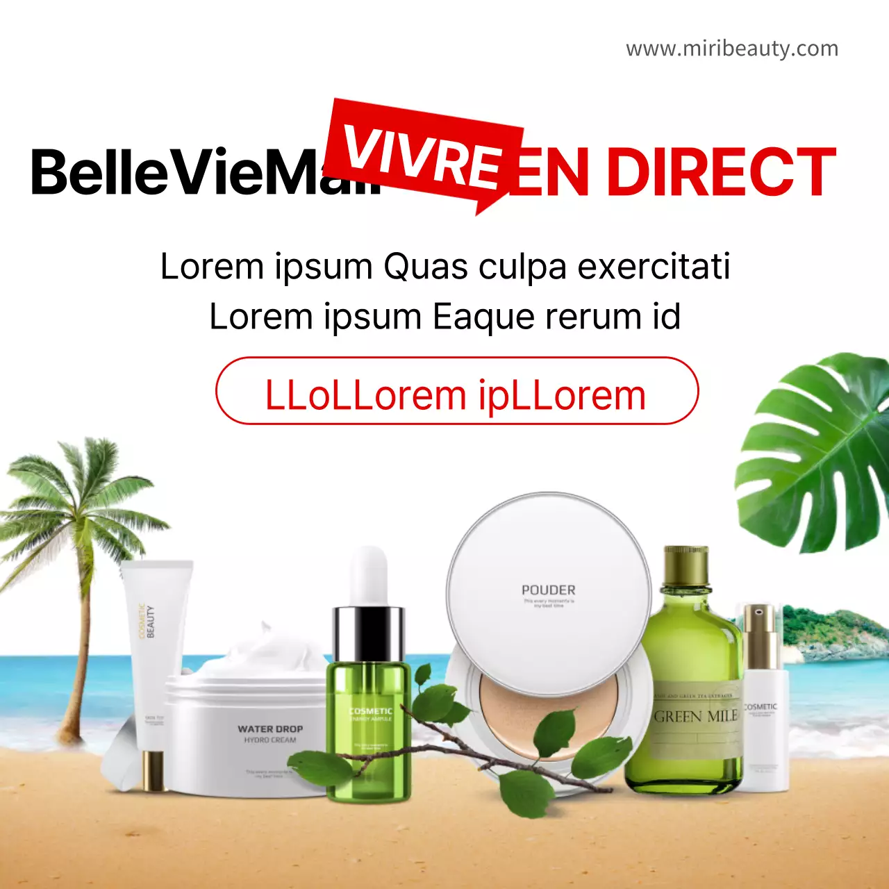 Red Highlight LIVE ON AIR Live Broadcast Announcement H1 Results Cosmetics Beauty Summer Mirimall Labang