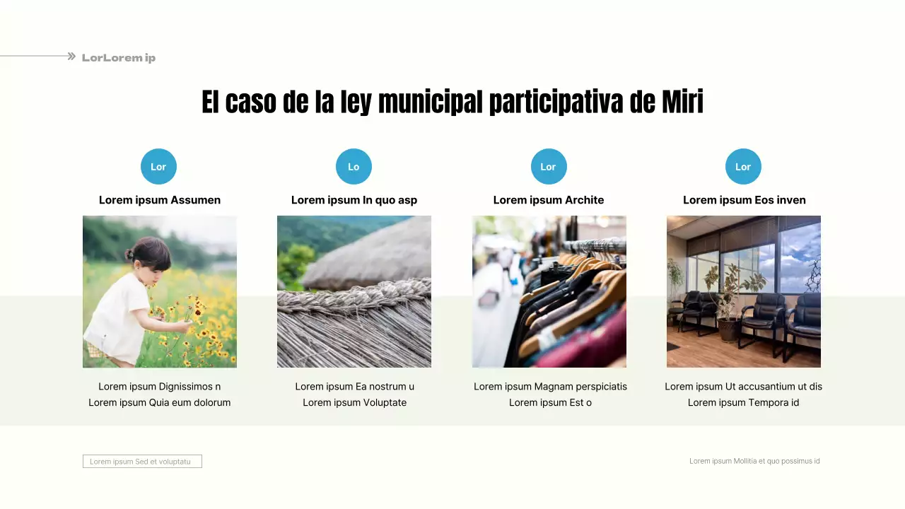 Una propuesta sencilla, en azul claro y amarillo, para un código municipal participativo