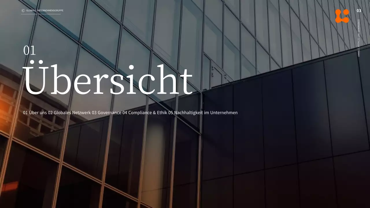 Business ESG Sustainability Report in Orange