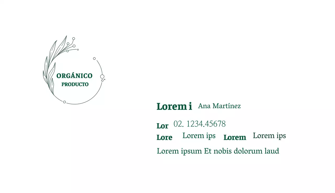 logo ilustración ecológica tienda personal