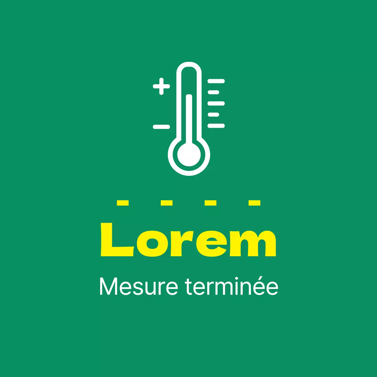 Vert Jaune Illustration Guide des températures Corona