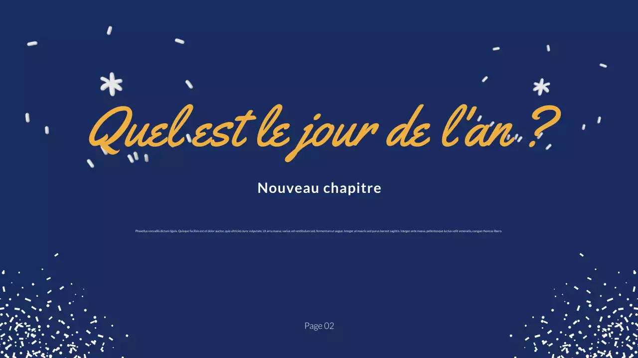 Présentation de la récapitulation des festivités du Nouvel An de la marine