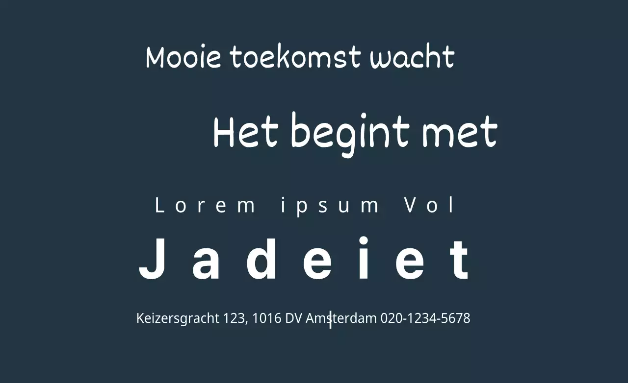 Een mooie toekomst
