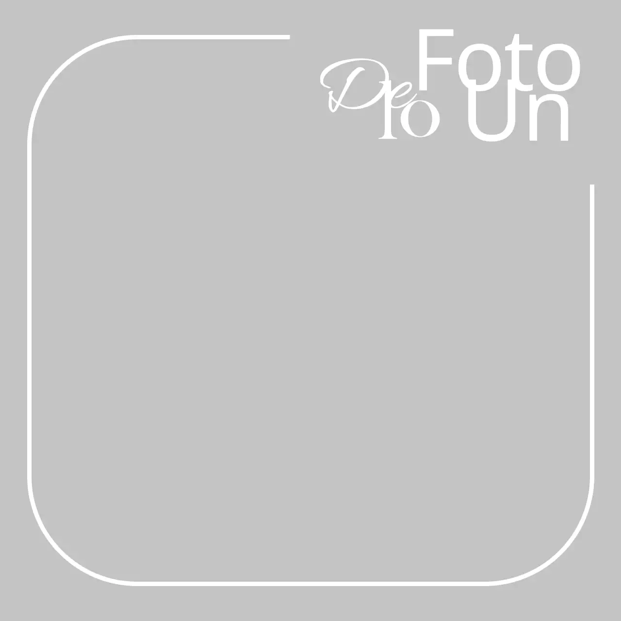 Strak logo met wit fotozone concept handschrift