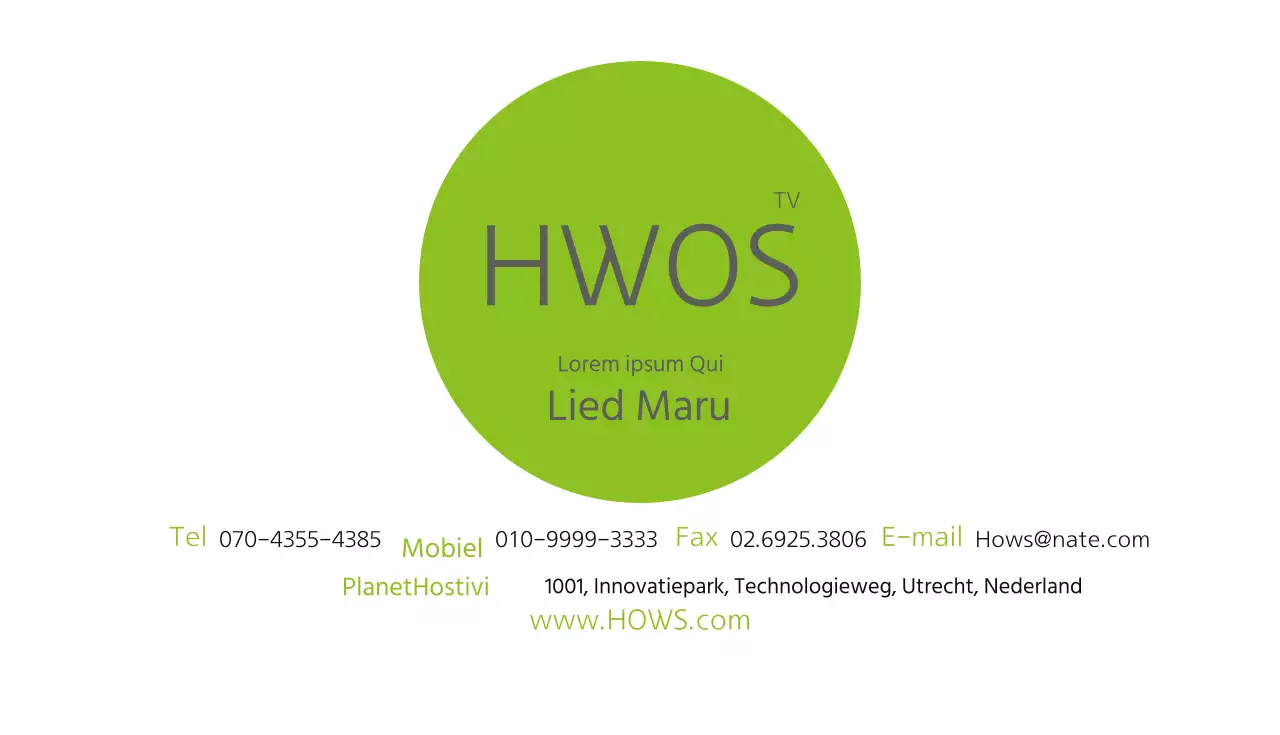 GreenSimpleBusinessCard