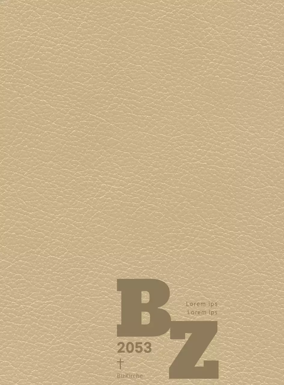 Tagebuchdeckel mit Kircheninitialen