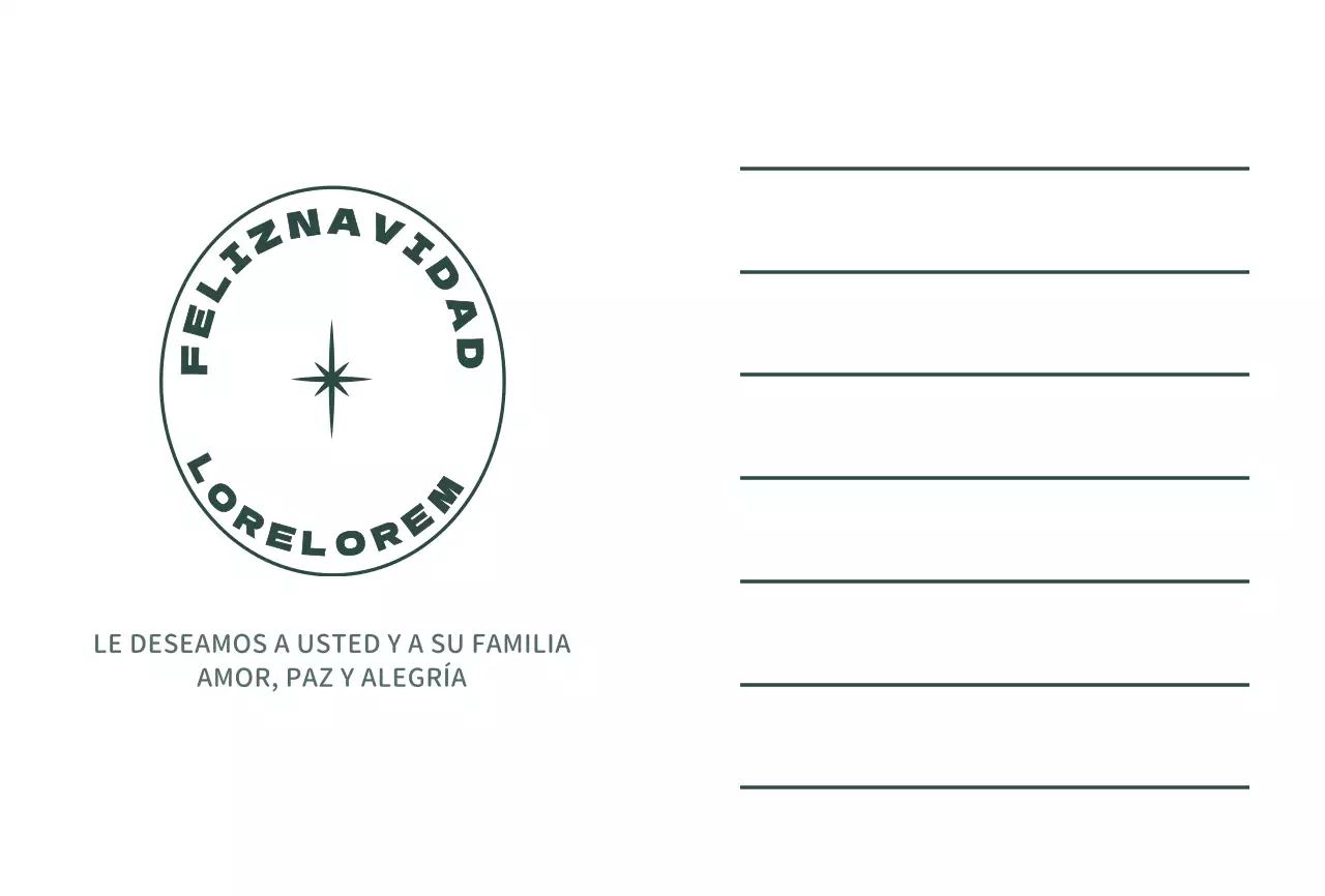 Tarjeta postal navideña con foto de Navidad en turquesa