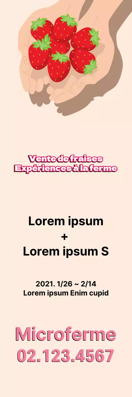 L'expérience de la ferme de la fraise beige