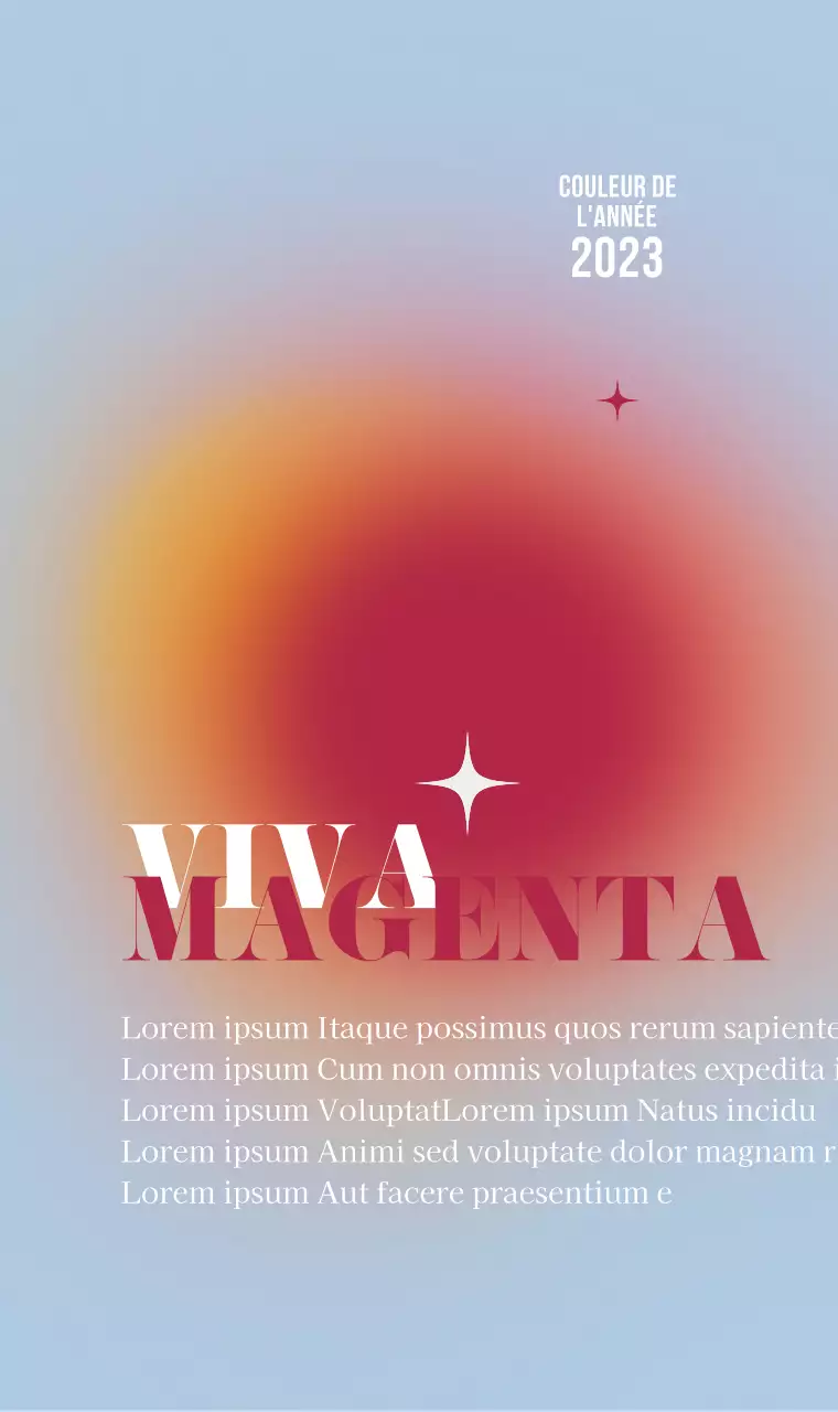 Dégradés et textes élégants avec des couleurs rouge et bleu clair