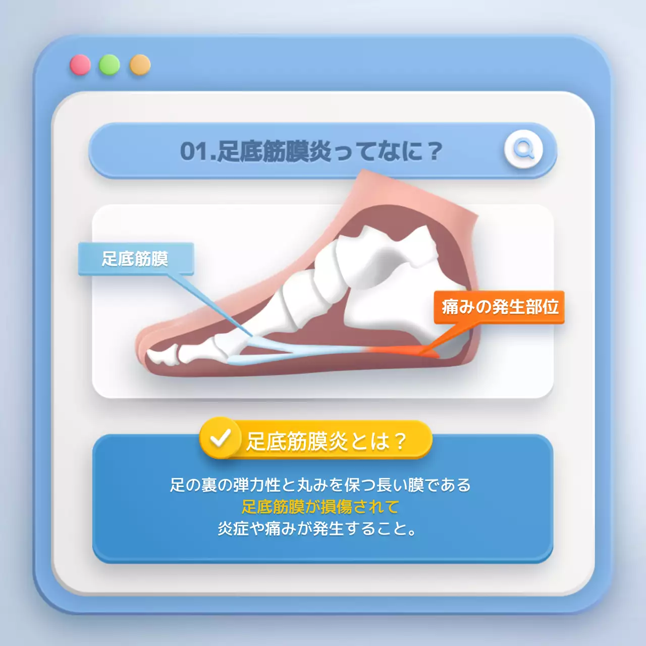 青 シンプル 医療 ドキュメント Instagram カルーセル