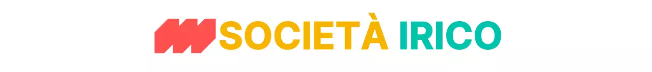 Stile semplice e moderno del logo con simboli a punti colorati per le promozioni aziendali