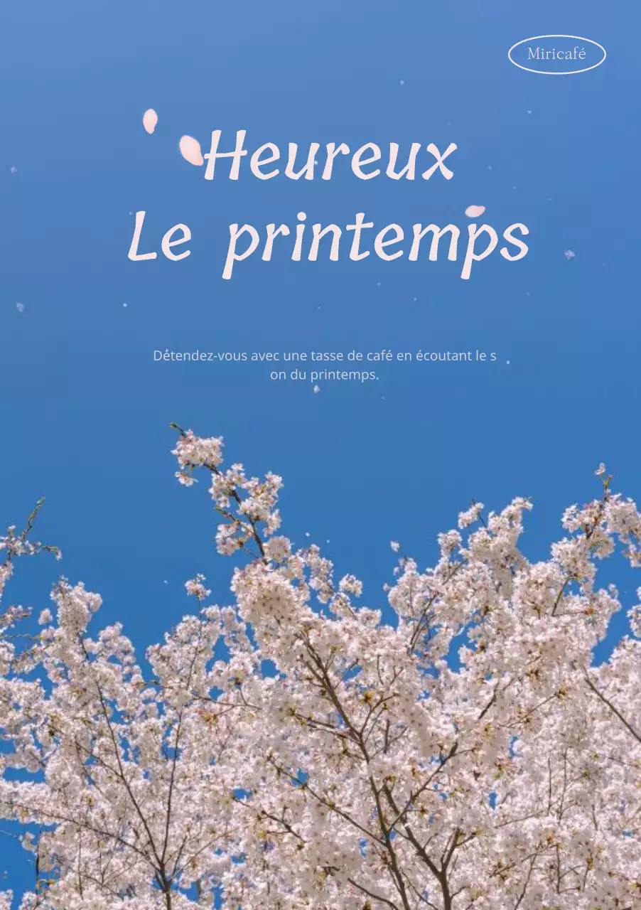 Aménagement intérieur d'un café inspiré par les fleurs de cerisier