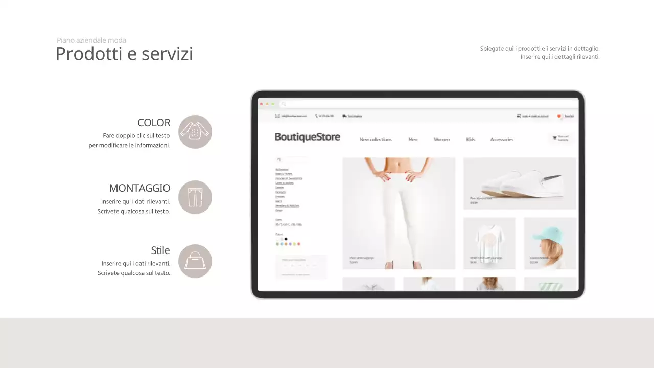 Beige 2039 Piano d'impresa del marchio di moda Abbigliamento donna Analisi della visione d'impresa