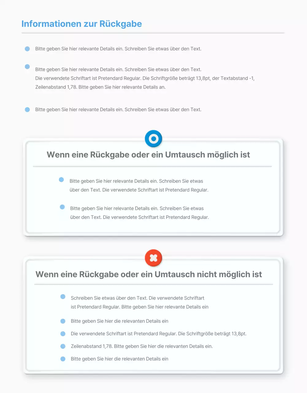 So verwenden Sie den hellblauen Standardstil für Einkaufszentren