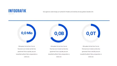 Einfaches Konzeptdiagramm in Blau