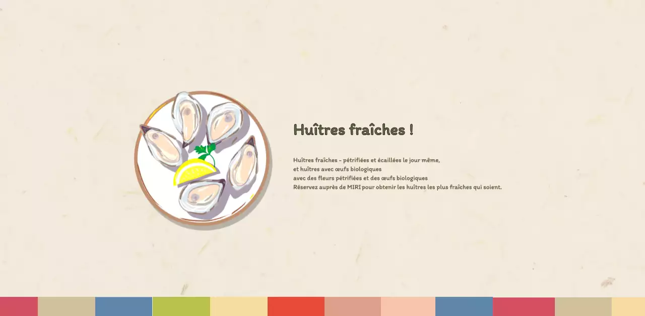 Calendrier des coupons de restaurants coréens traditionnels en beige et marron