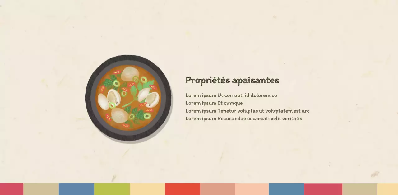 Calendrier des coupons de restaurants coréens traditionnels en beige et marron