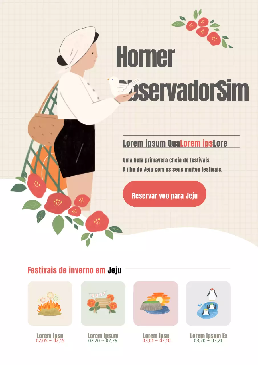 Observação de cerejeiras em flor na primavera