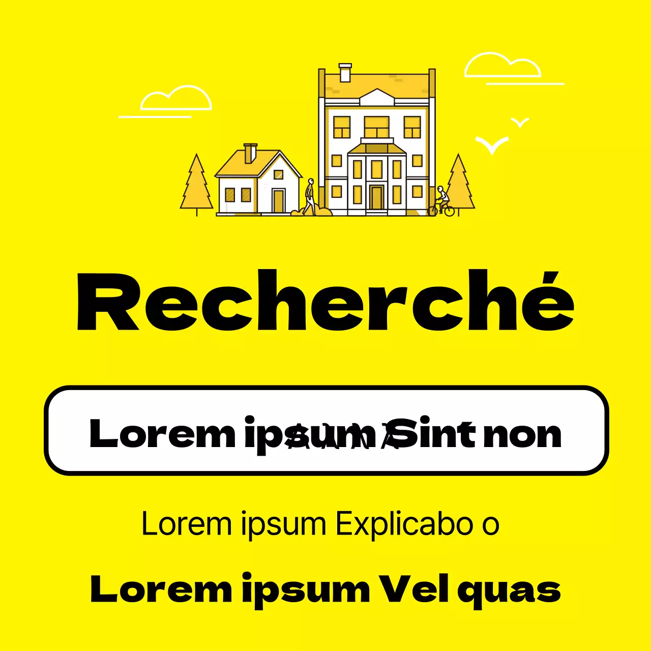 Propriété jaune à vendre
