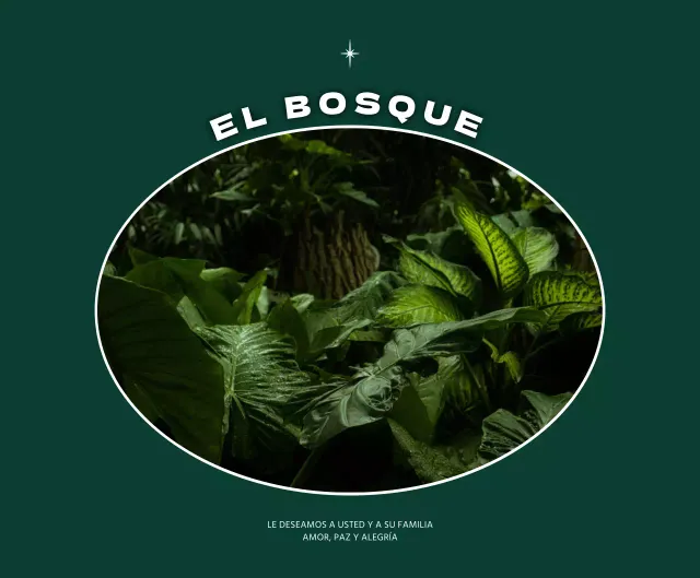 Concepto de marco emocional en verde oscuro y blanco para productos personalizados