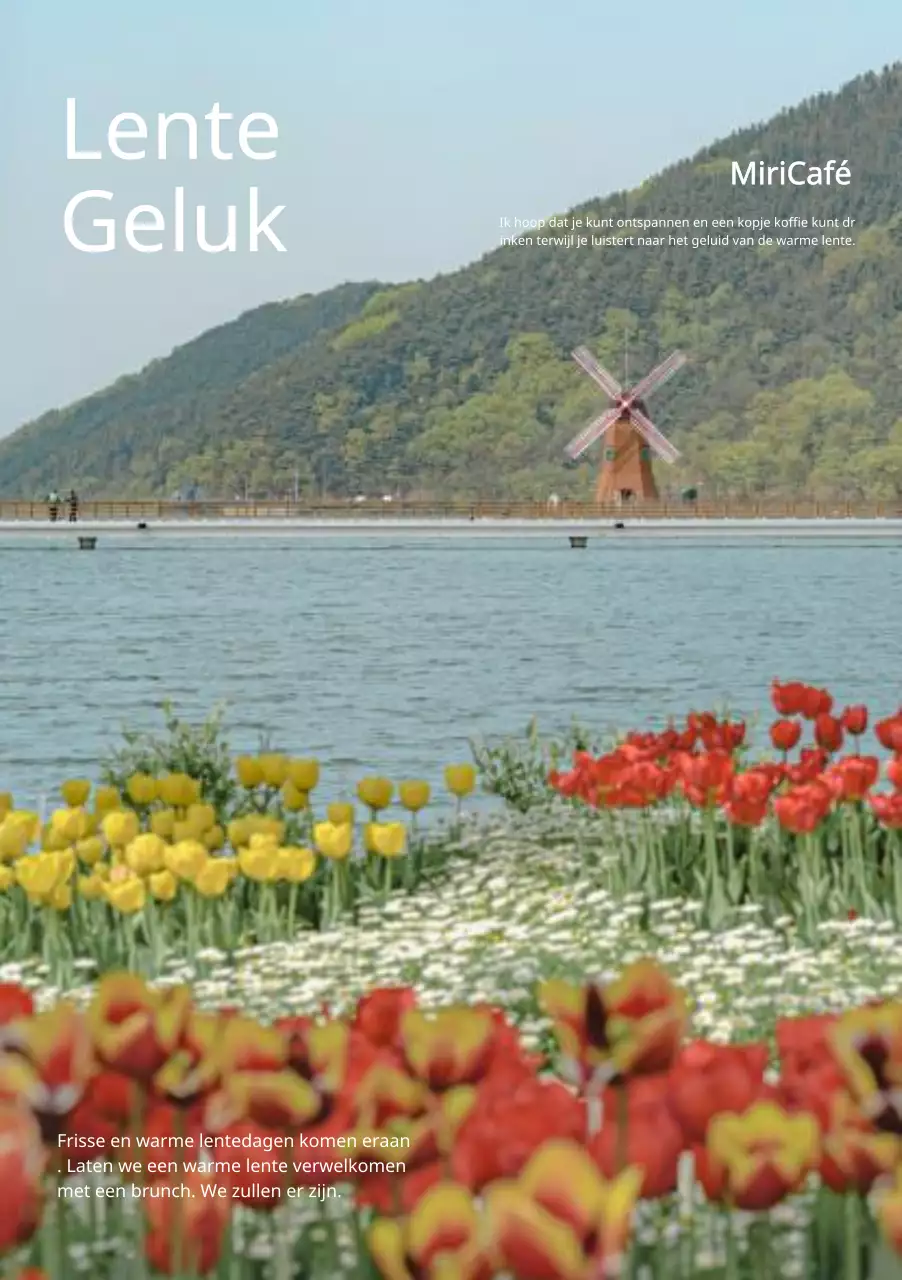 Emotioneel ontwerp met warme achtergrond en lenteconcept