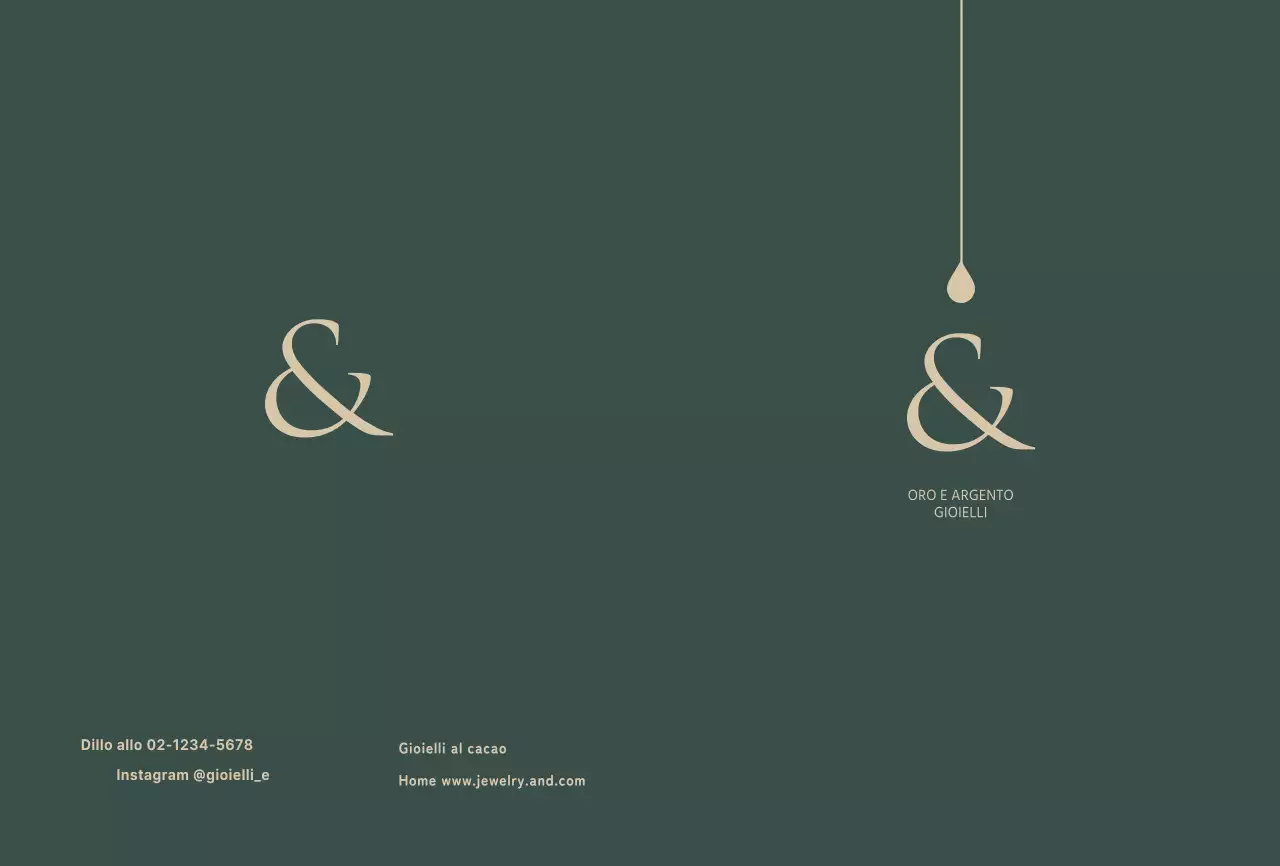 Cartolina verde intenso per accessori di lusso per la carta di garanzia