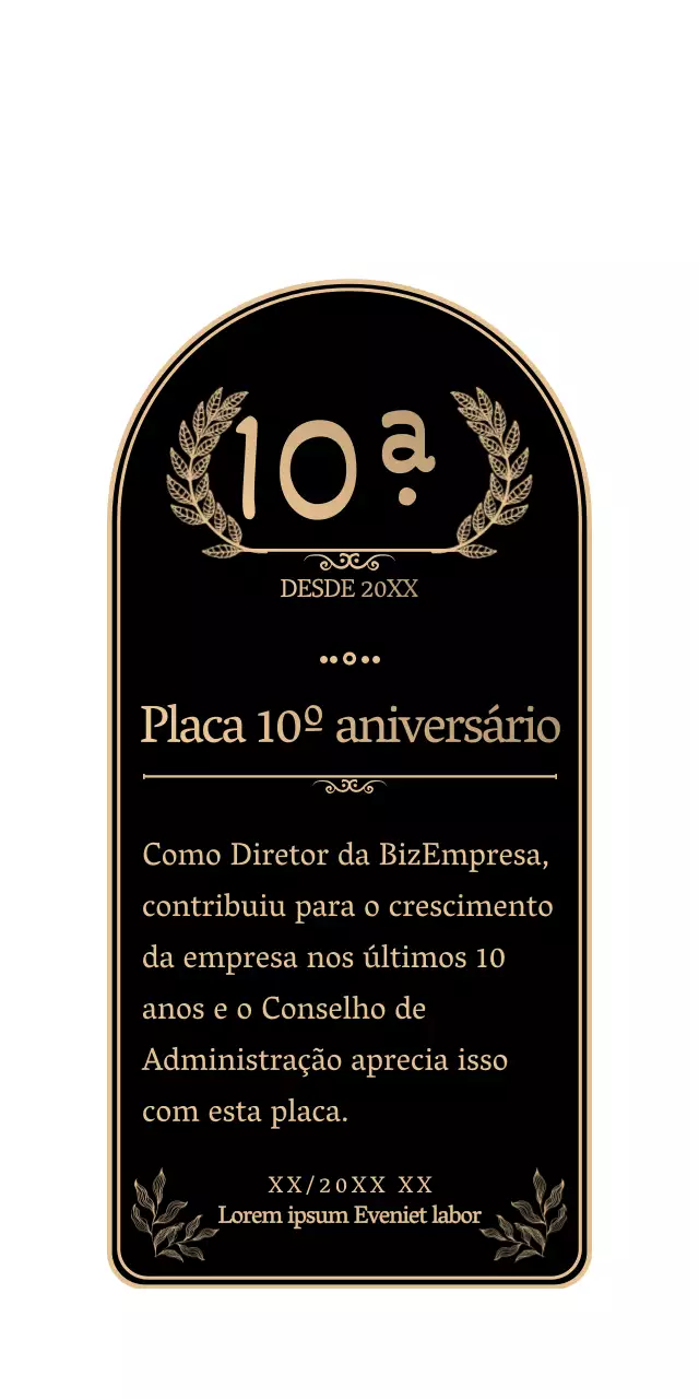 Uma celebração de aniversário simples e emotiva em preto e dourado