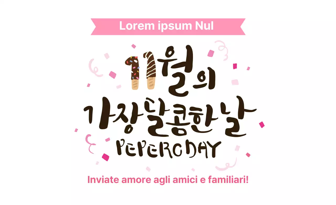 Diffondete l'amore a novembre