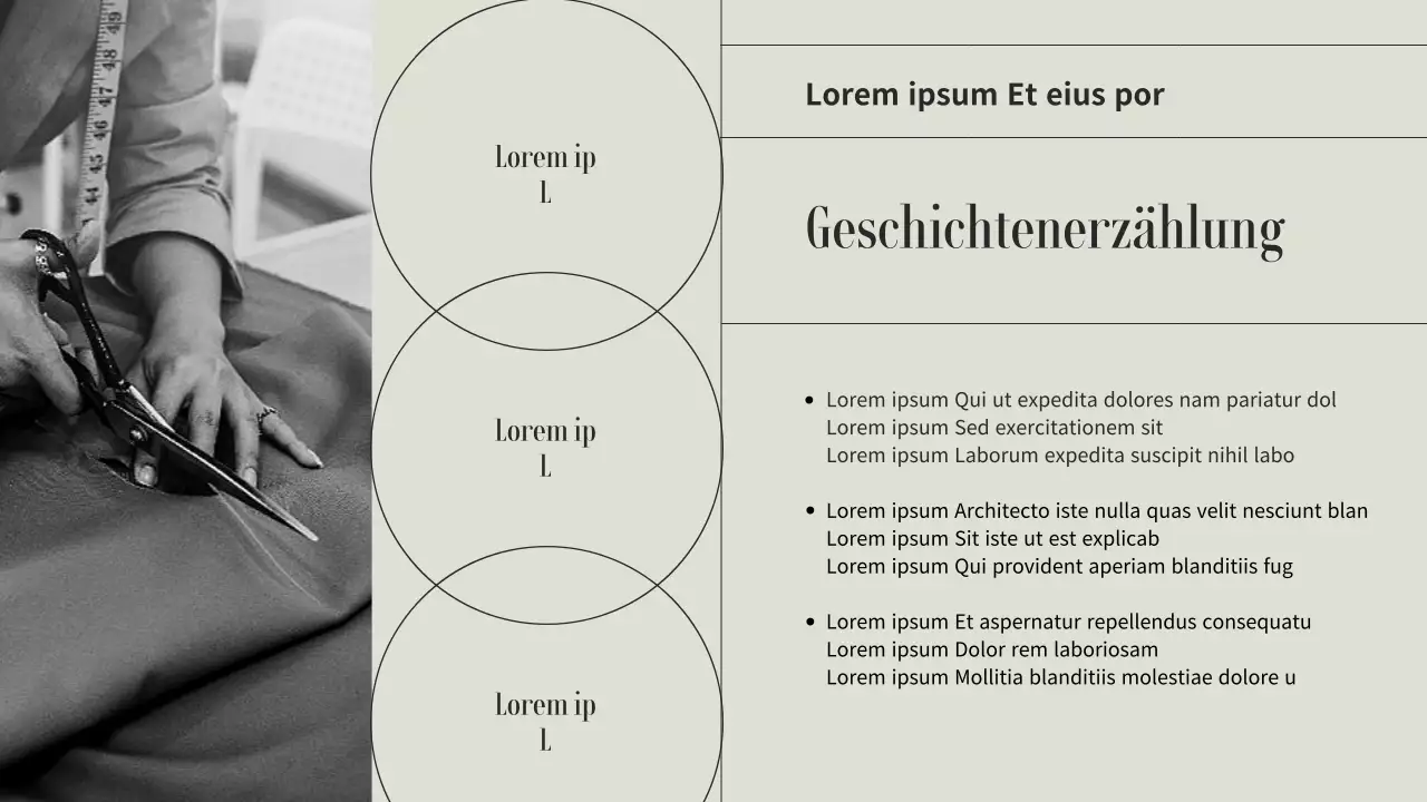 Beige und graue Modeunternehmen Beschäftigungsstrategie Mentoring Sondervortragsthema (Präsentation)