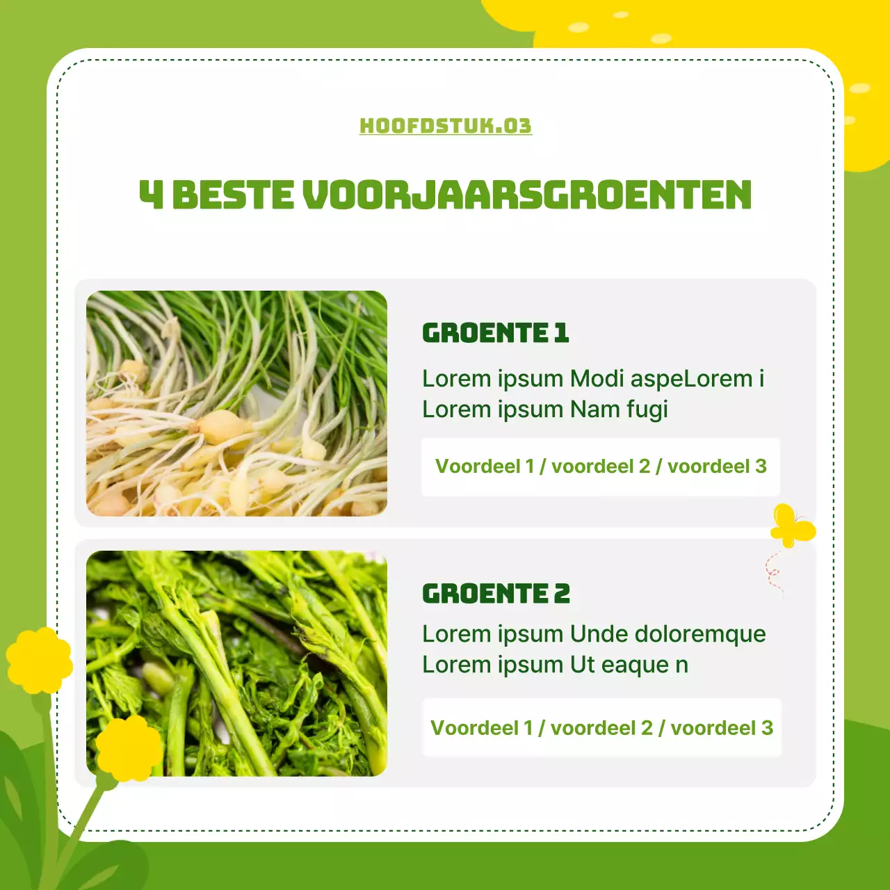 Heldere lentebloemen in chartreuse en roze