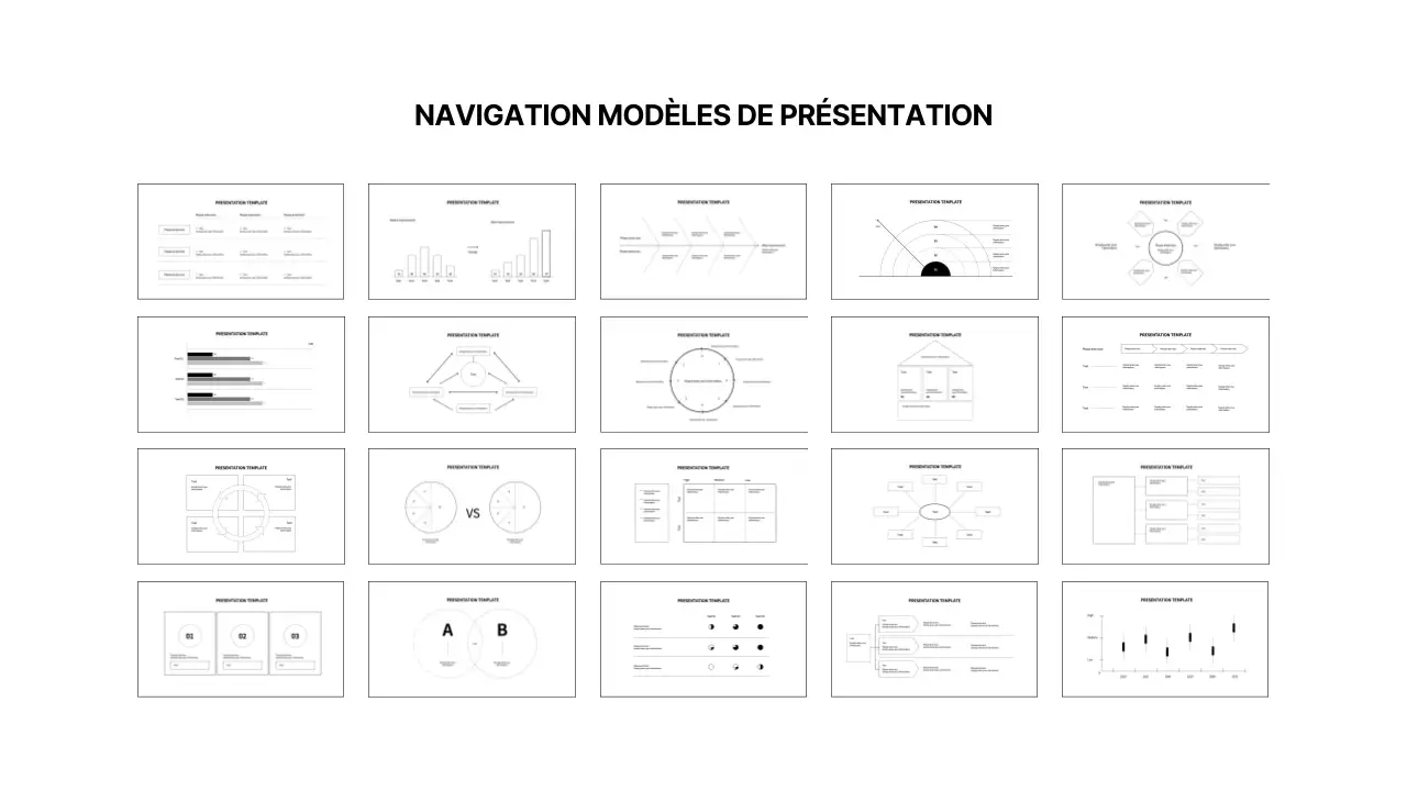 Formes noires simples