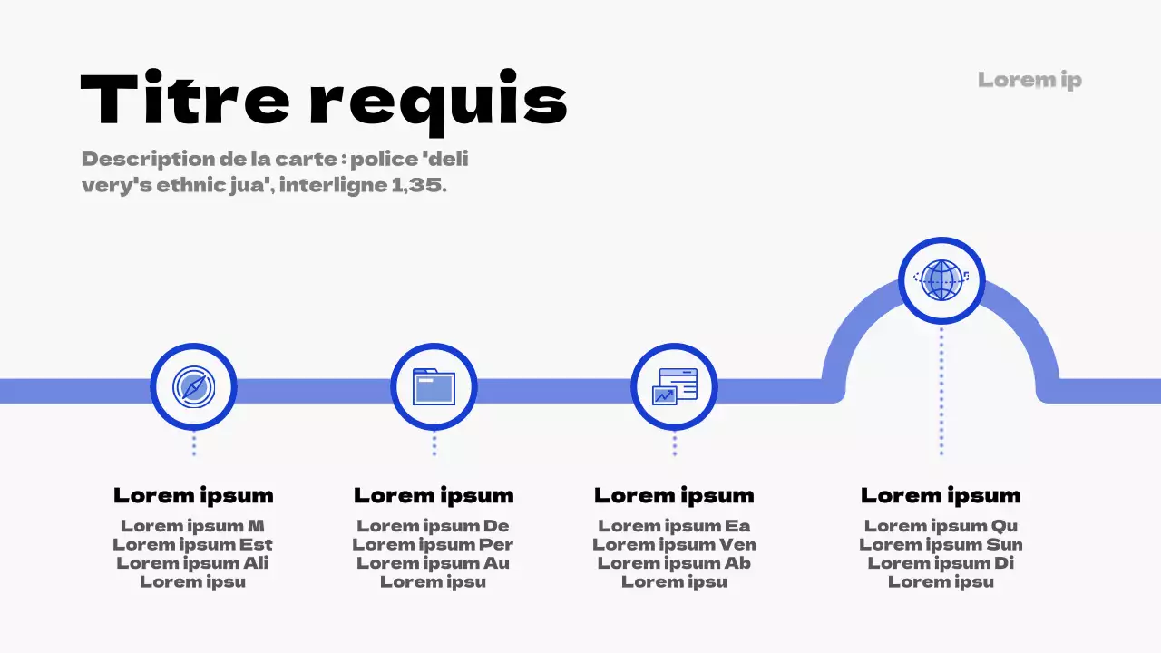 Graphique simple de la feuille de route en bleu et bleu marine