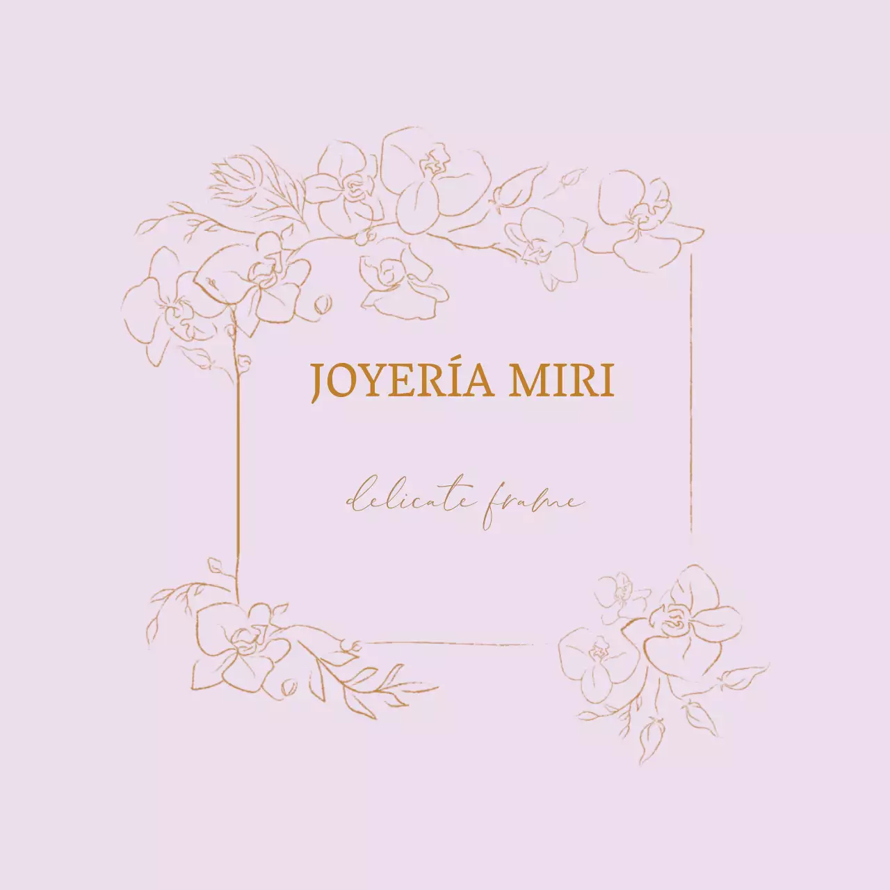 Etiqueta ilustrada rosa claro beige para accesorios de joyería