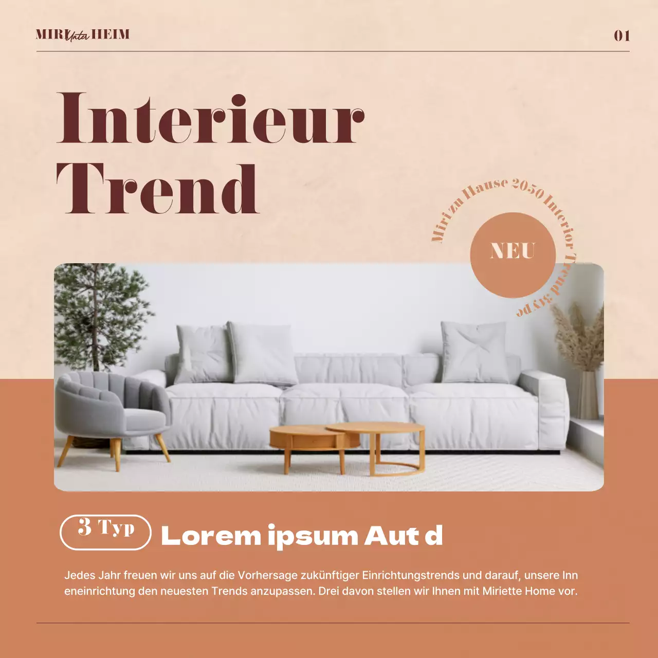 Trends für die Inneneinrichtung in Beige