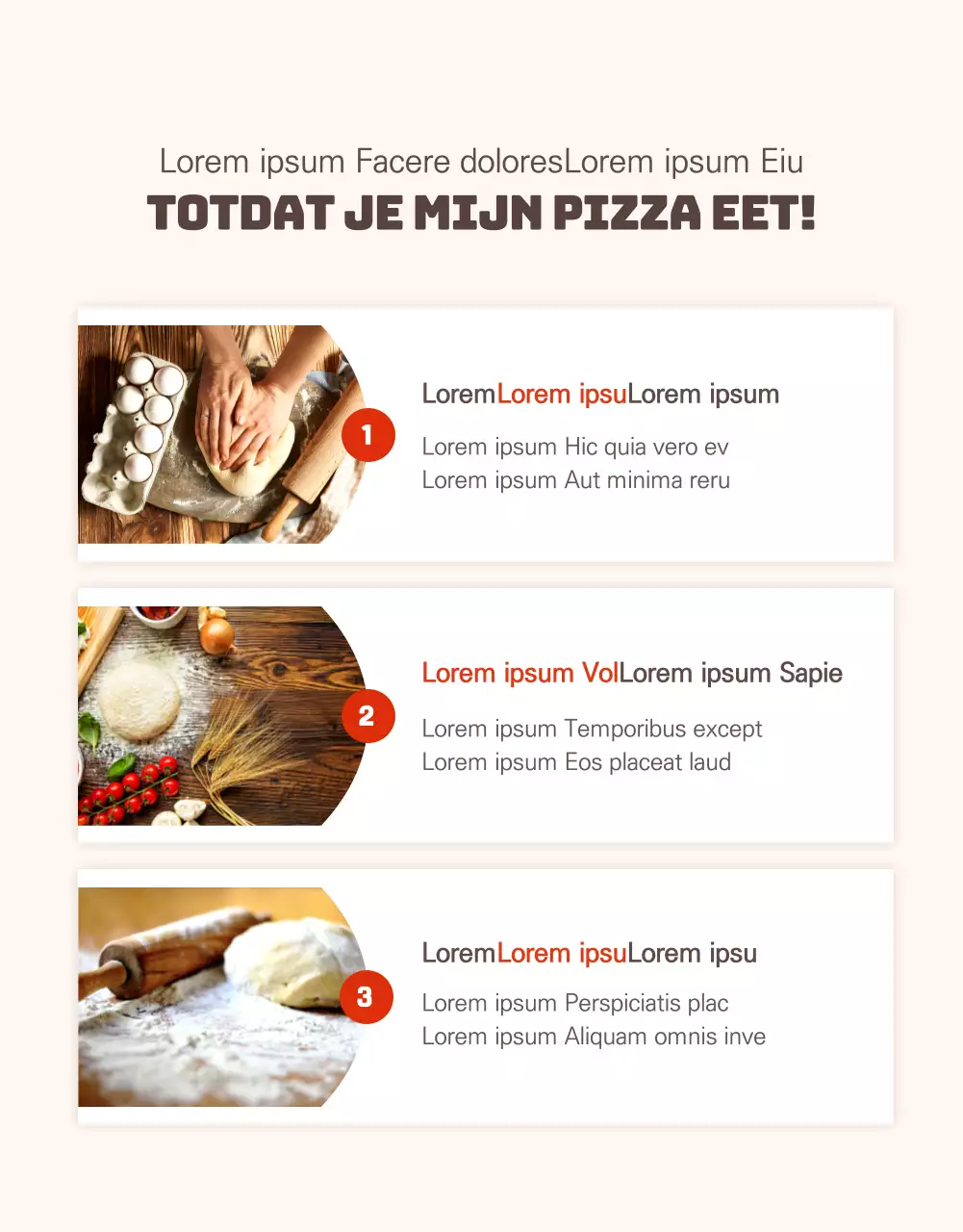 Promoot de verkoop van een eenvoudige pizza met rode Koreaanse rijst