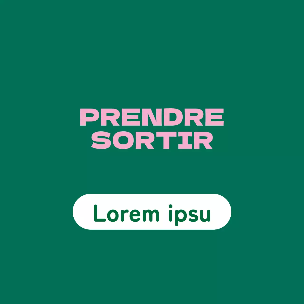 Étiquette emballable illustrée rose-vert en magasin