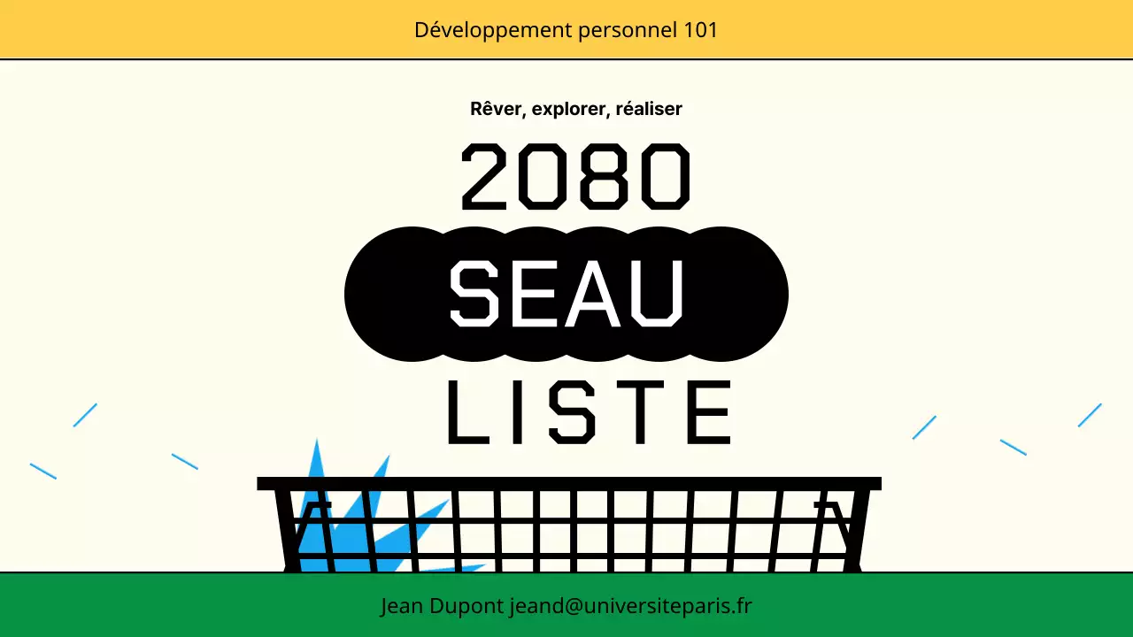 Yellow Colourful Cute Character Illustrations Bucket List