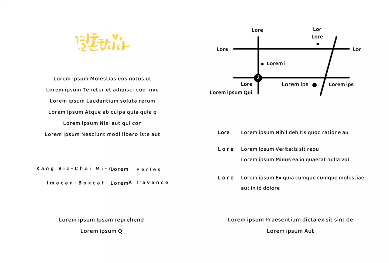 Invitation à un mariage avec des mariés jaunes (illustration)
