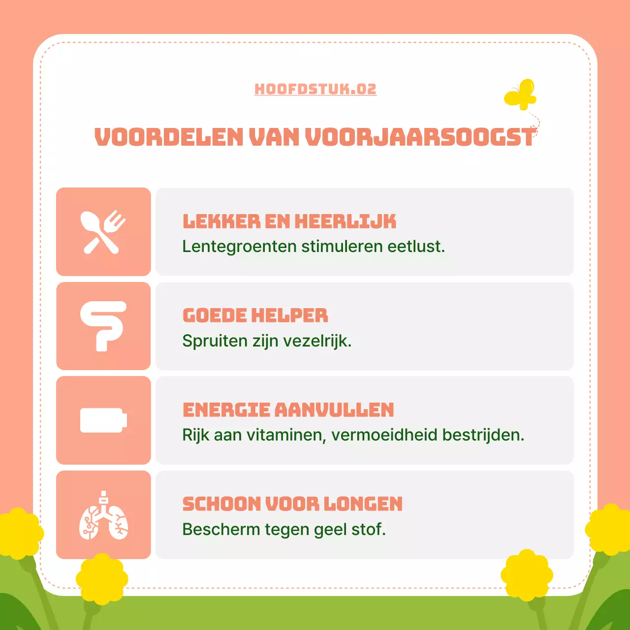 Heldere lentebloemen in chartreuse en roze