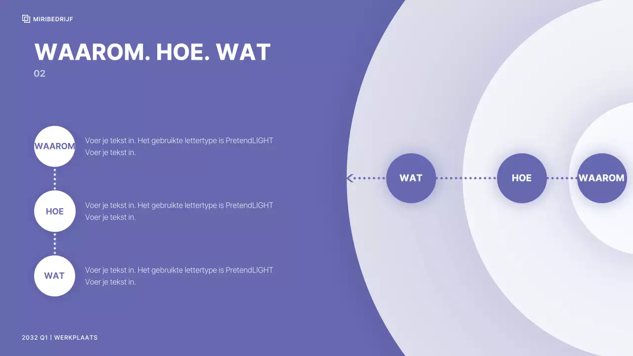 Bedrijfswerkplaats met een strak kleurenschema in bessenpontkleuren