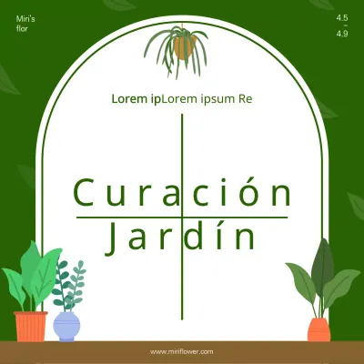 Día del Árbol jardinera con ventana verde ilustración conceptoEvento