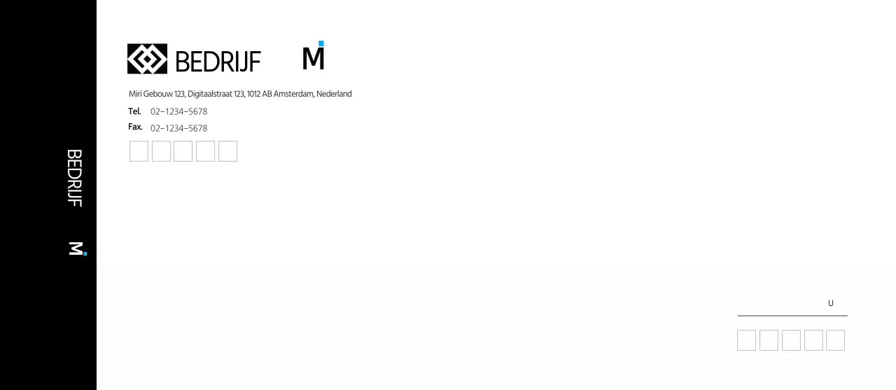 Zwart Eenvoudig Modern Zakelijk Gekleurde Enveloppen