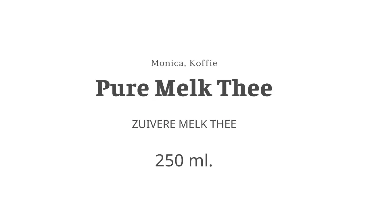 Pure Melk Thee