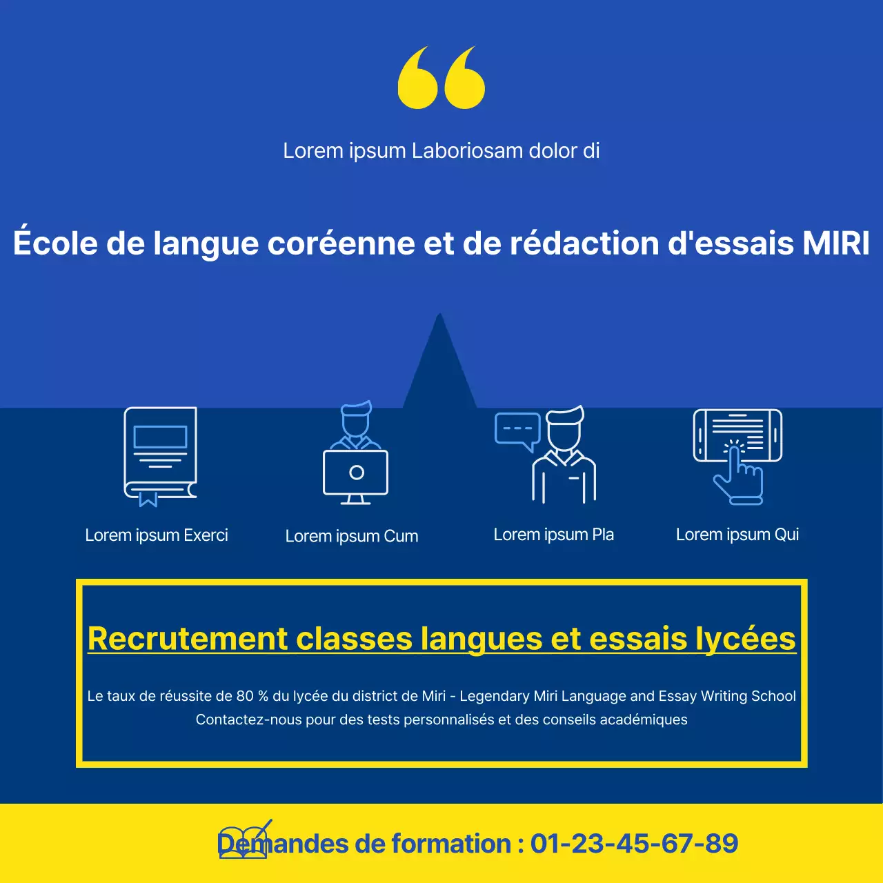 Analyse de l'évolution des performances des écoles hagwon bleues et jaunes