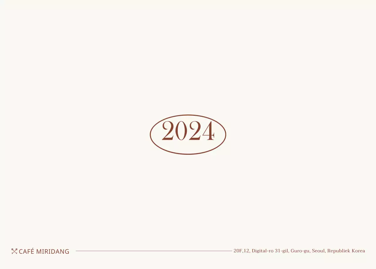 Emotionele fotolay-out voor café in beige en bruin