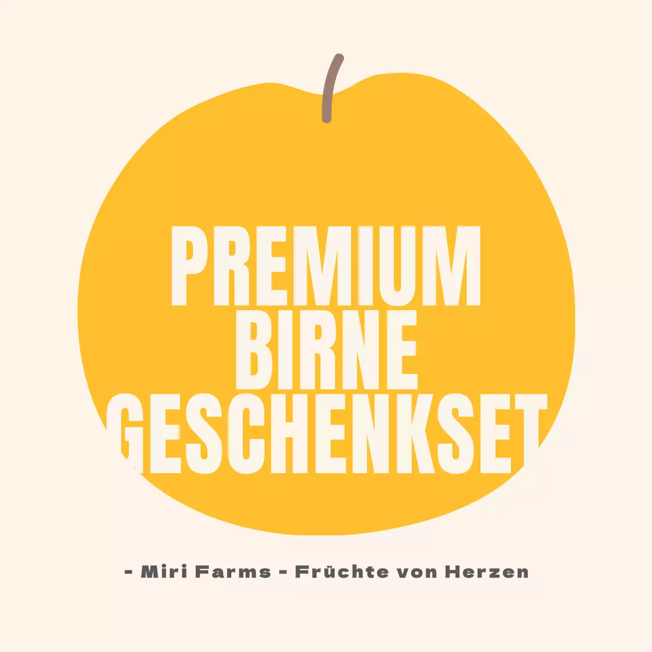 Illustrierter Text Birne Kreis Aufkleber