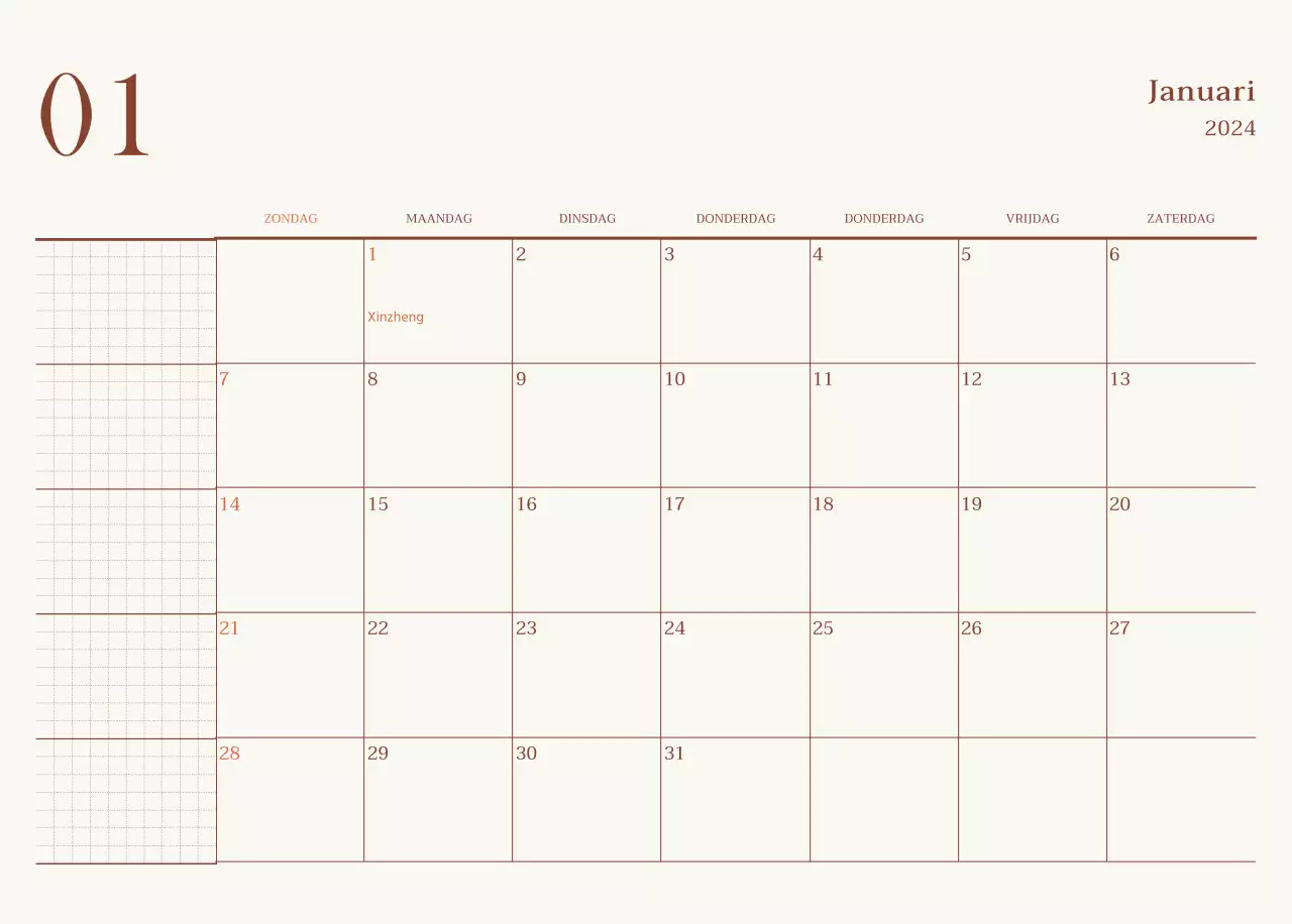 Emotionele fotolay-out voor café in beige en bruin