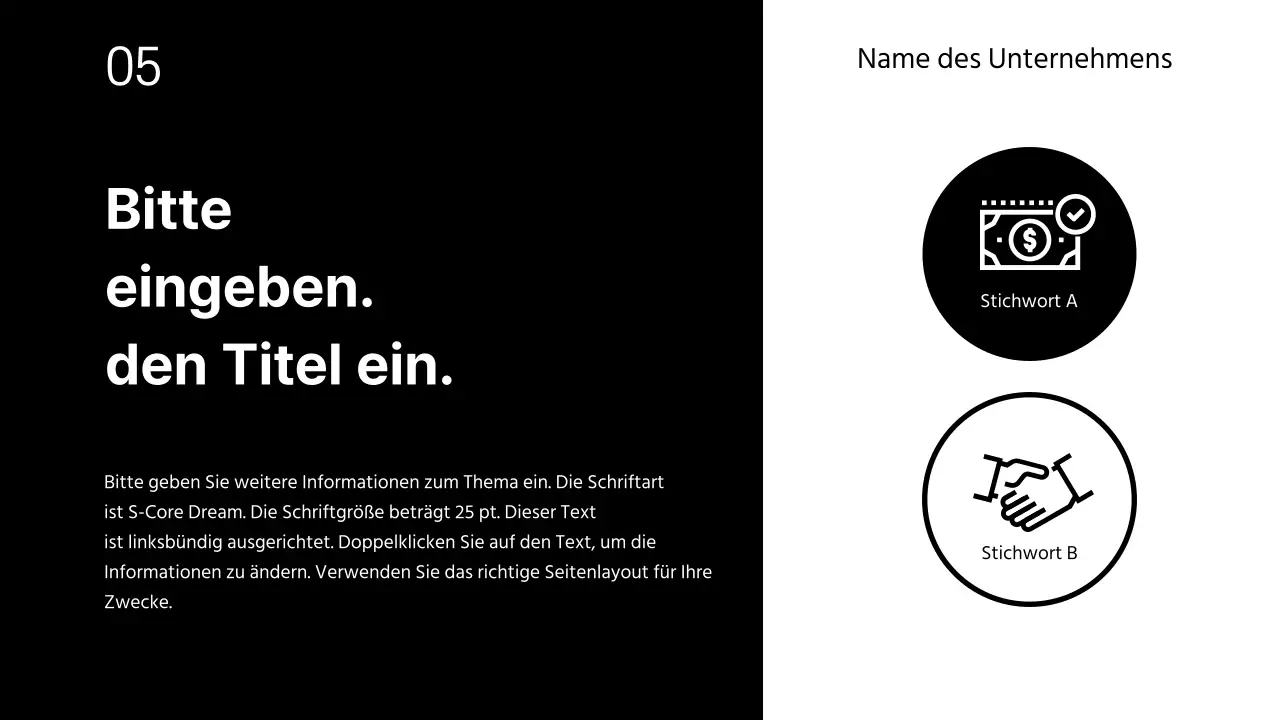 Verkaufspräsentationen für Unternehmen